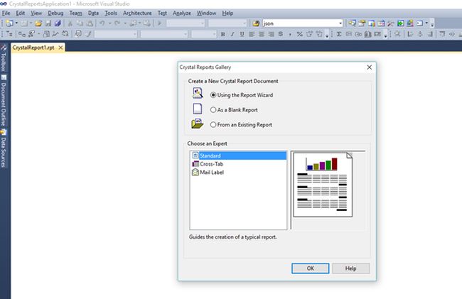 Create Crystal Report